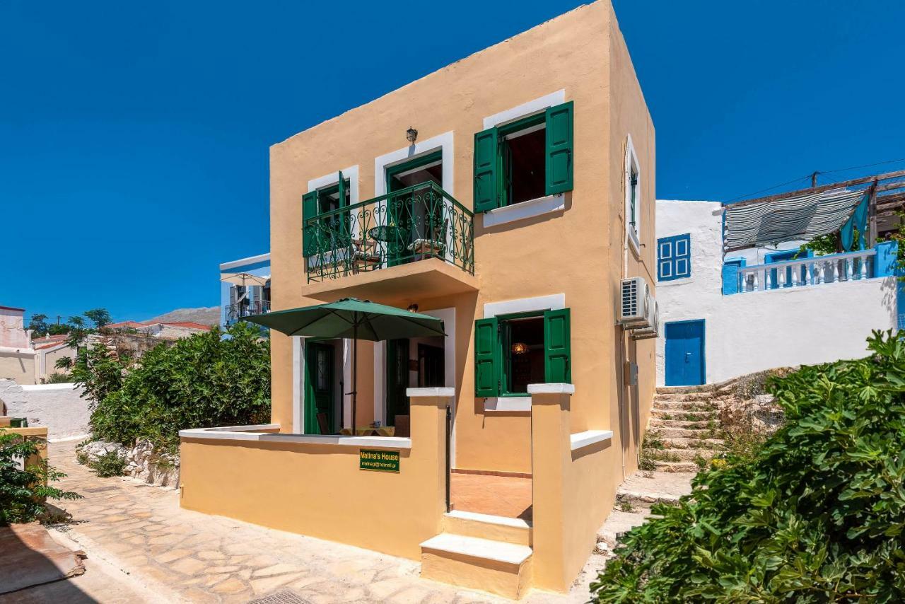 Matinas House Daire Chalki Town Dış mekan fotoğraf
